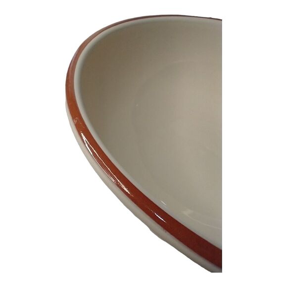 Portugal VICENZA by ARTIMINO 11.5” Round Mixing Serving Bowl Cream Scrolls - Picture 4 of 13